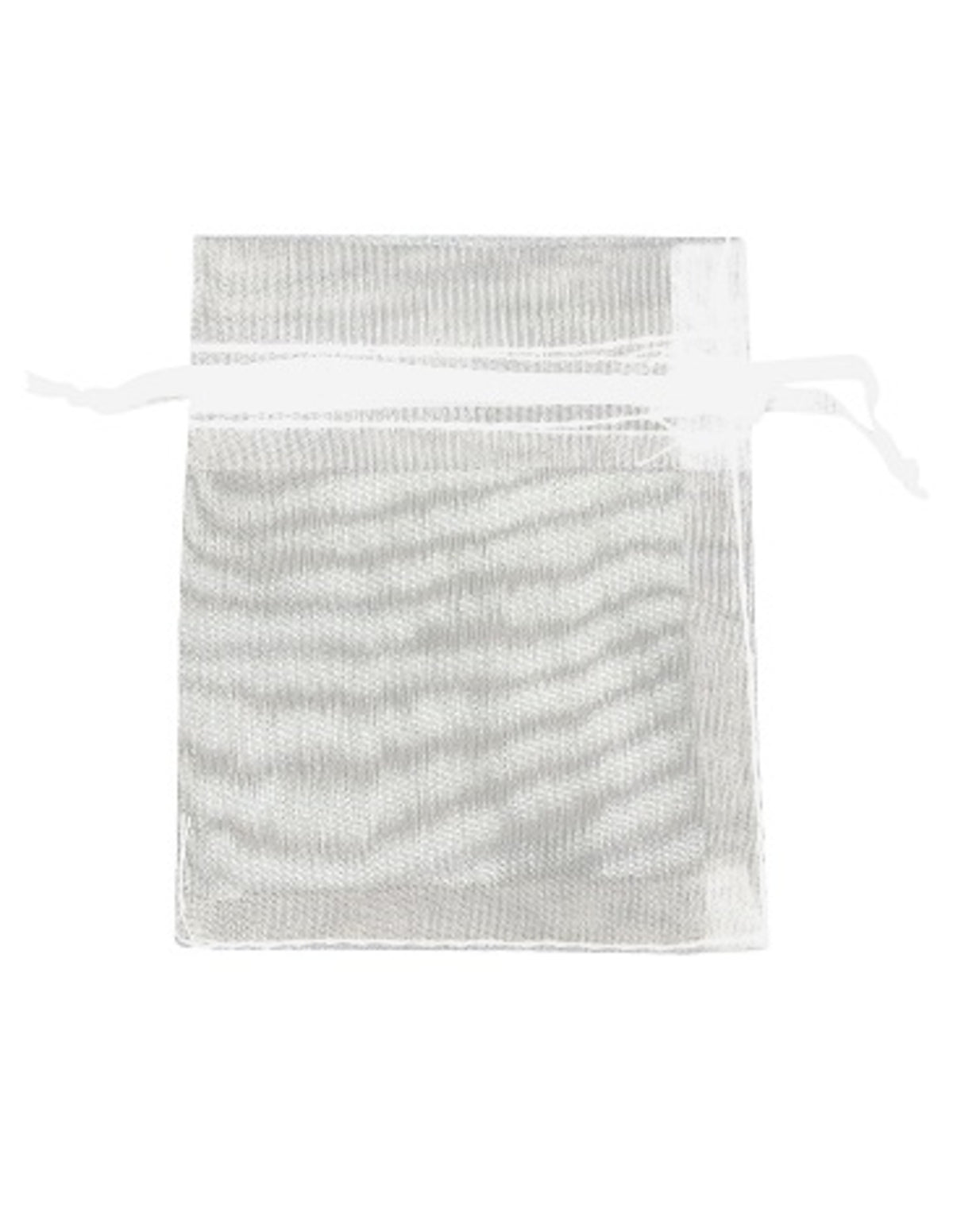 Organza buidels 9x12 - 10 stuks wit