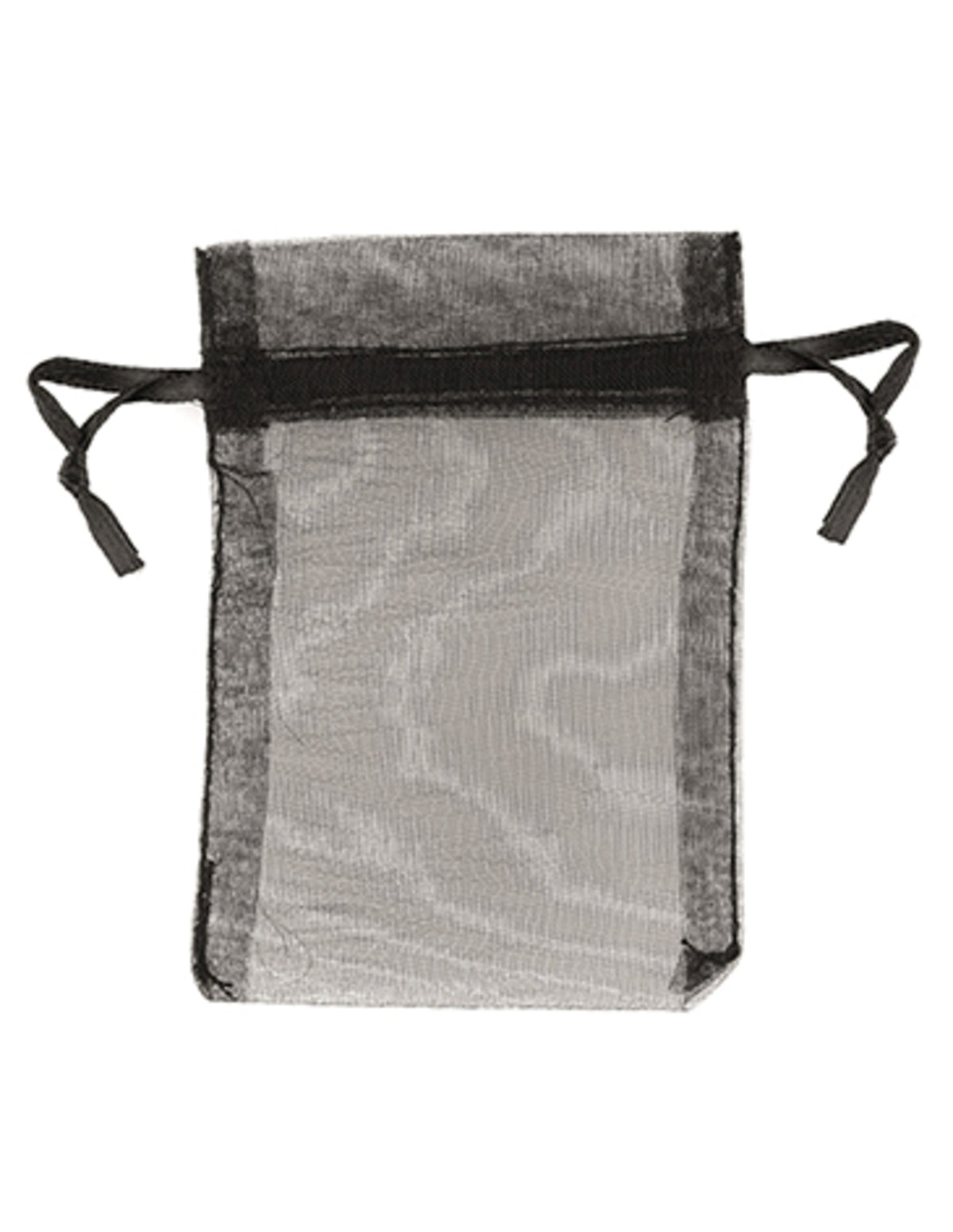 Organza buidels 9x12 - 10 stuks zwart