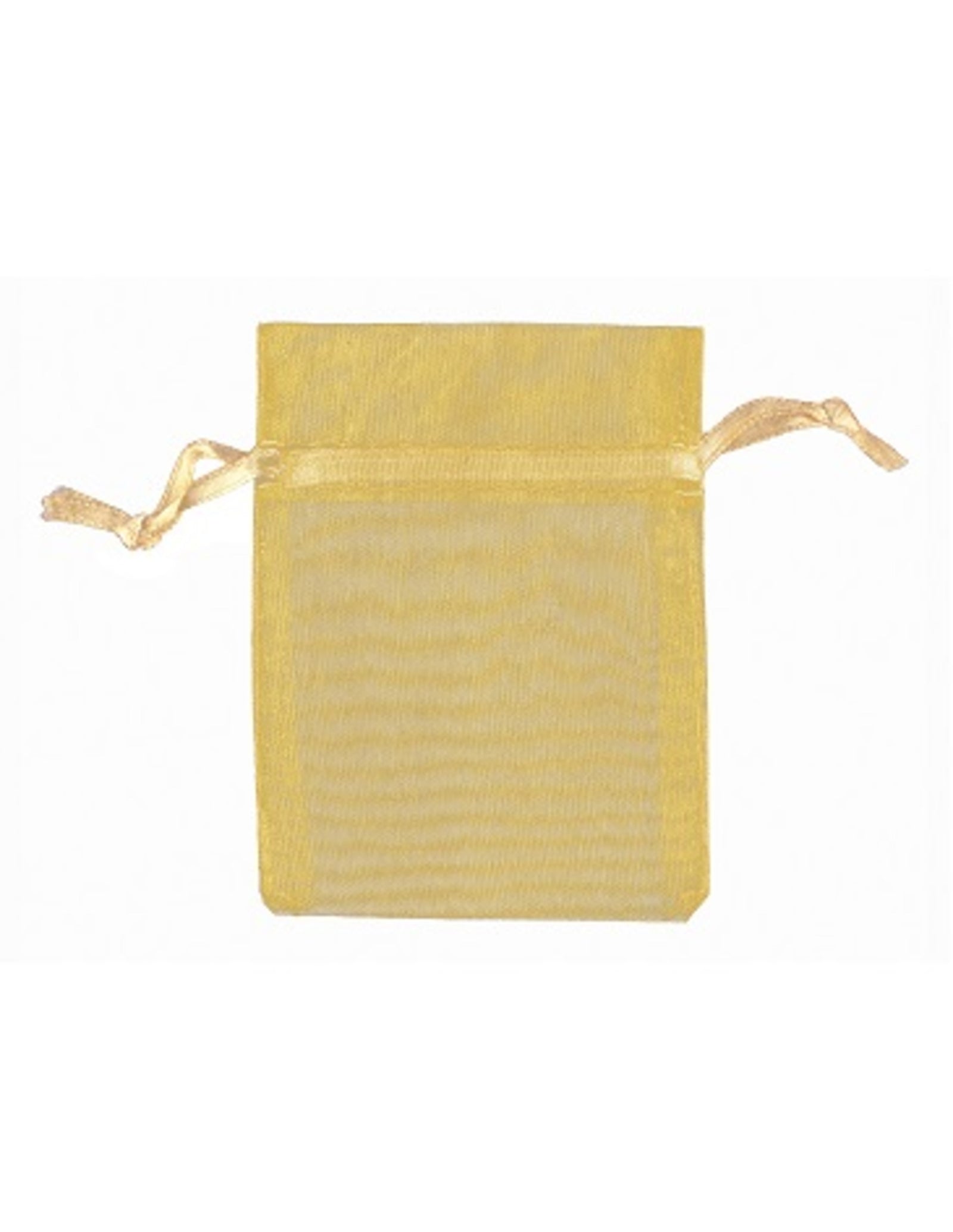Organza buidels 9x12 - 100 stuks goudkleur