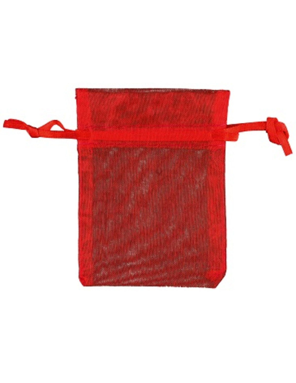 Organza buidels 9x12 - 100 stuks rood