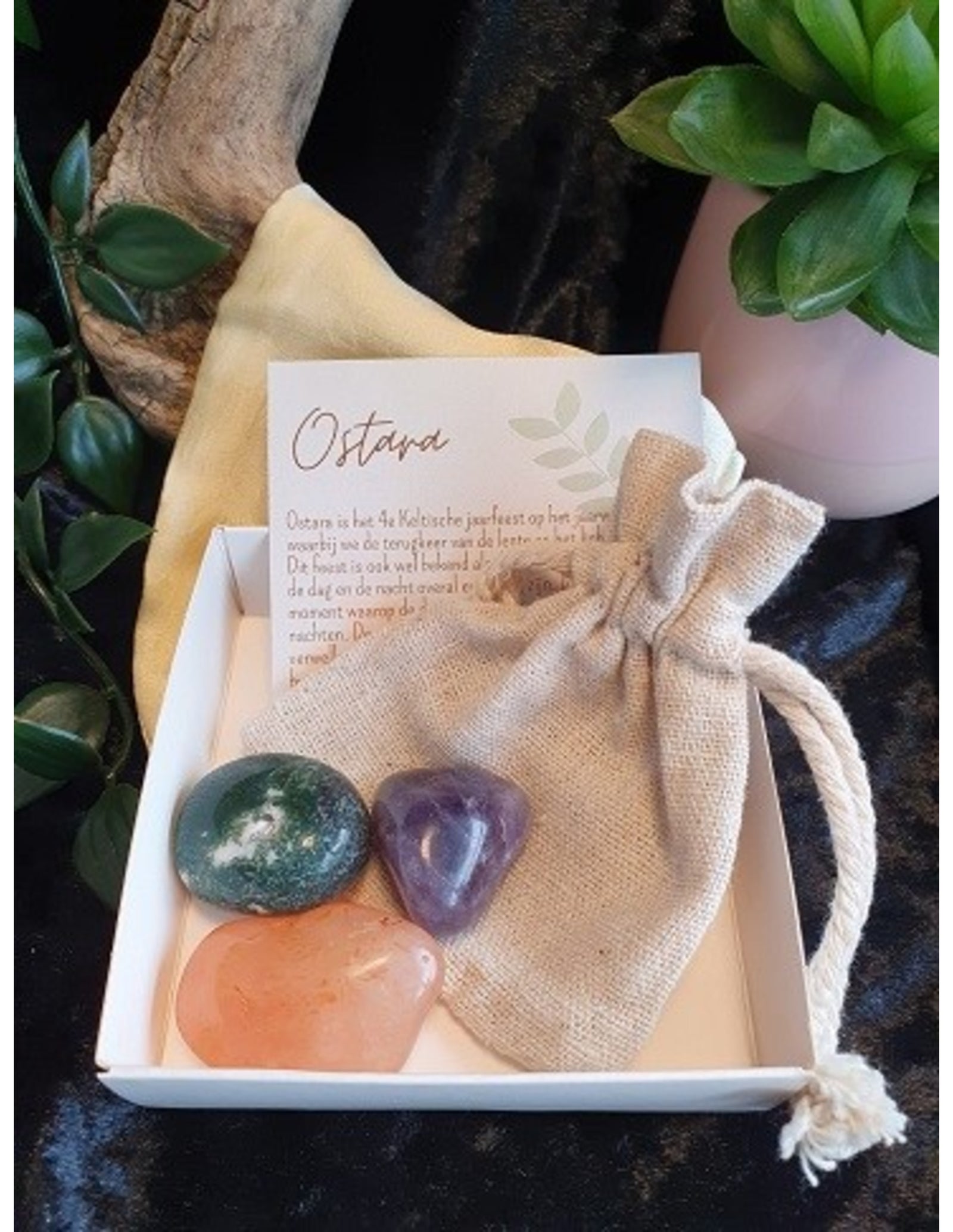 Ostara trommelsteen setje