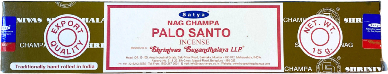 Palo Santo wierook stokjes 15 grams Satya