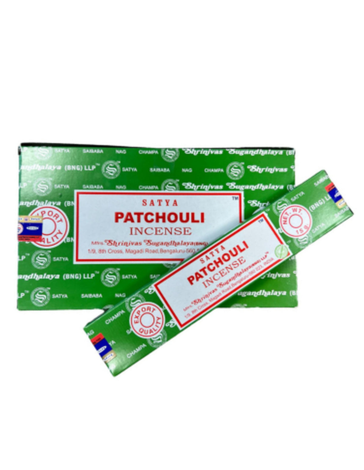 Patchouli wierook 15 grams Satya - doos van 12 st.