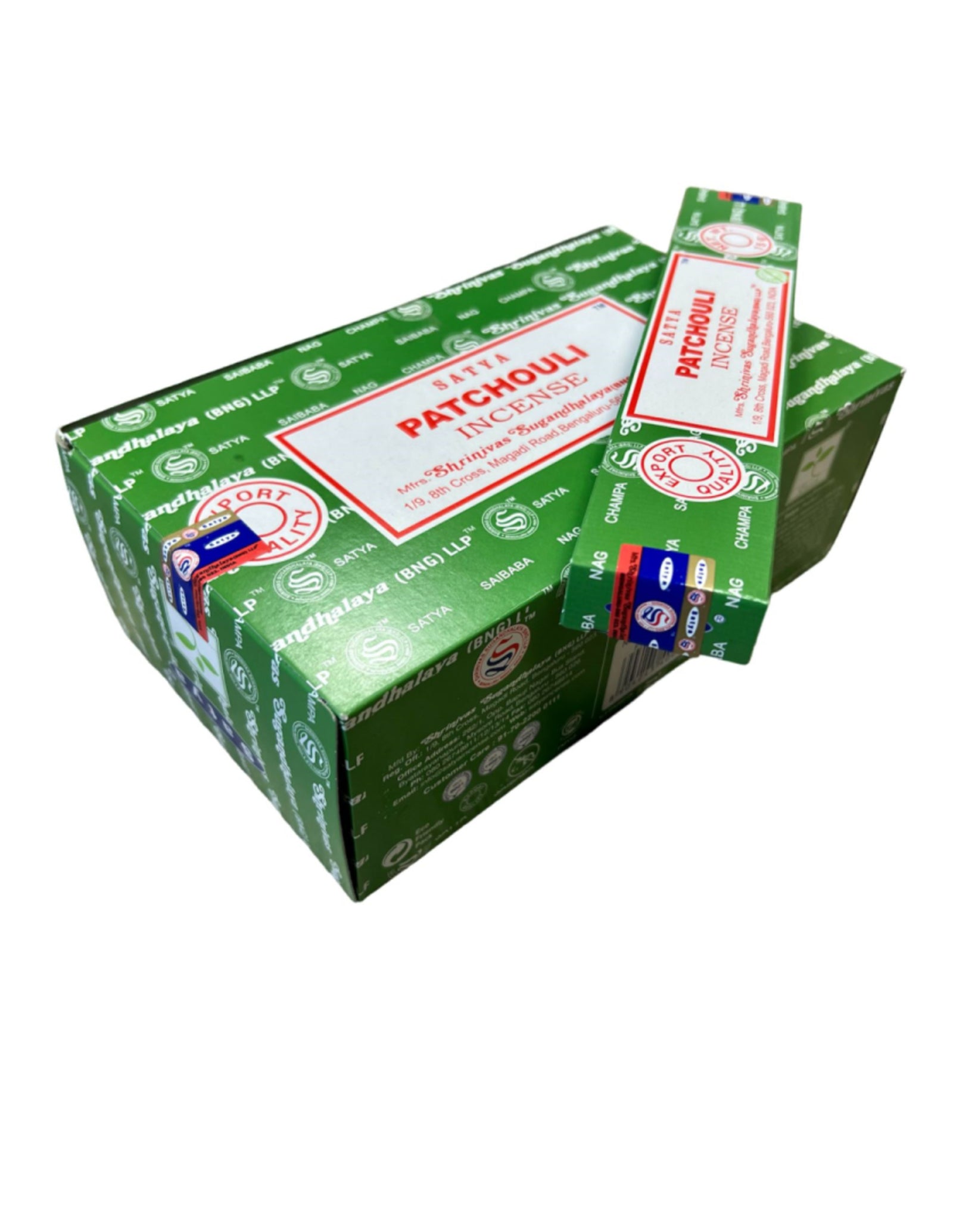 Patchouli wierook 15 grams Satya - doos van 12 st.