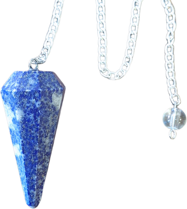 edelsteen pendel facet Lapis Lazuli