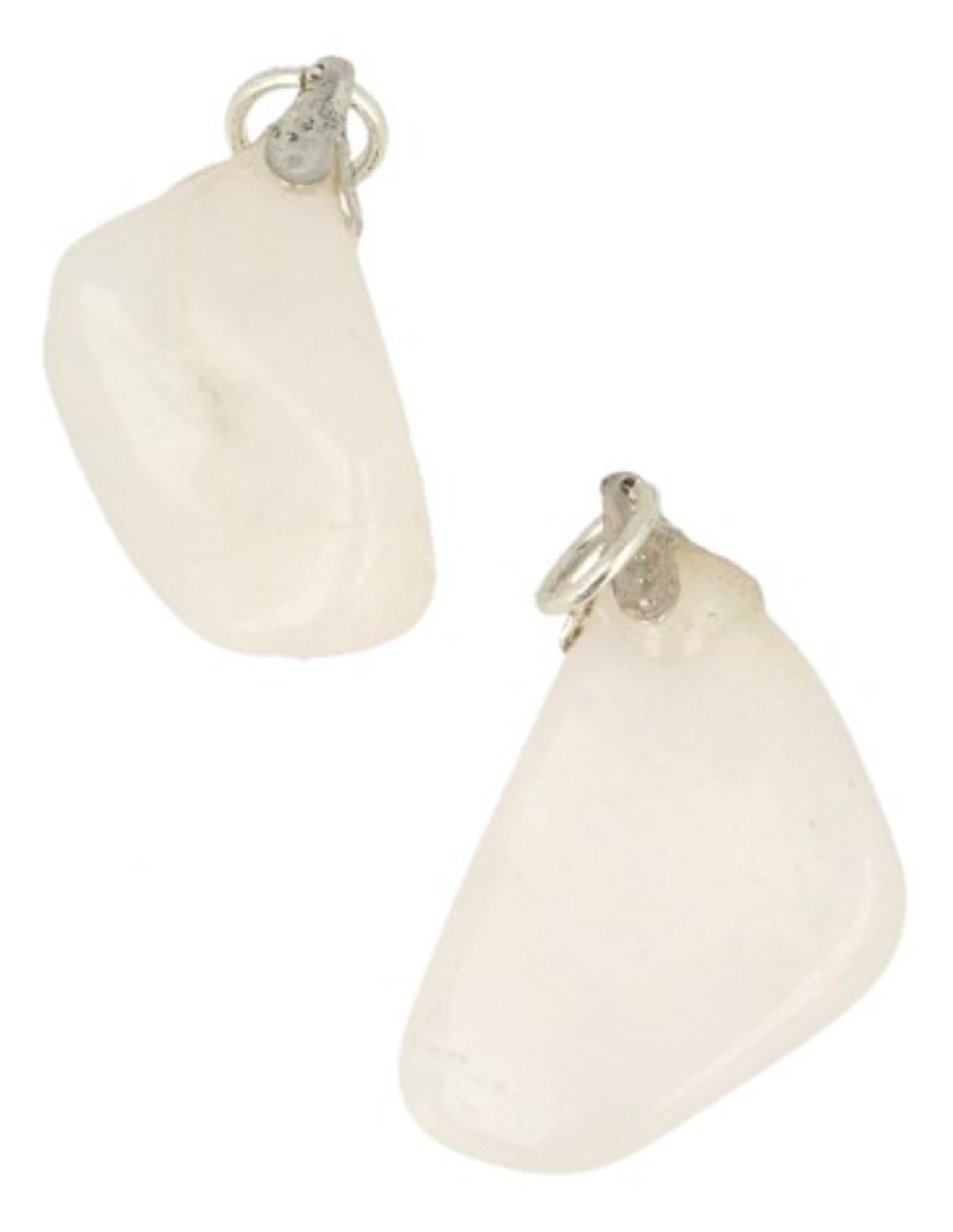 Petaliet wit edelsteen hanger