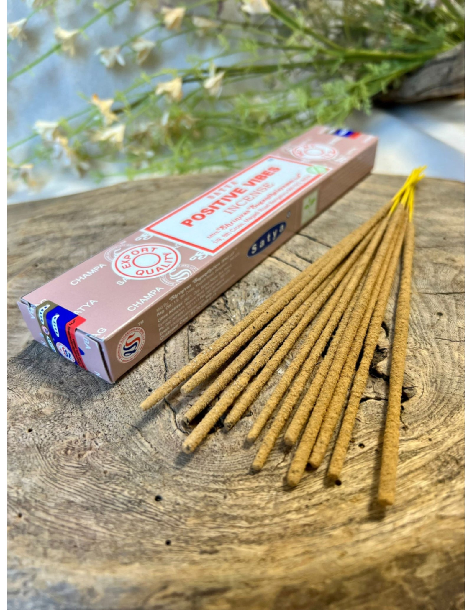 Positive Vibes wierook 15 grams Satya - doos van 12 st.
