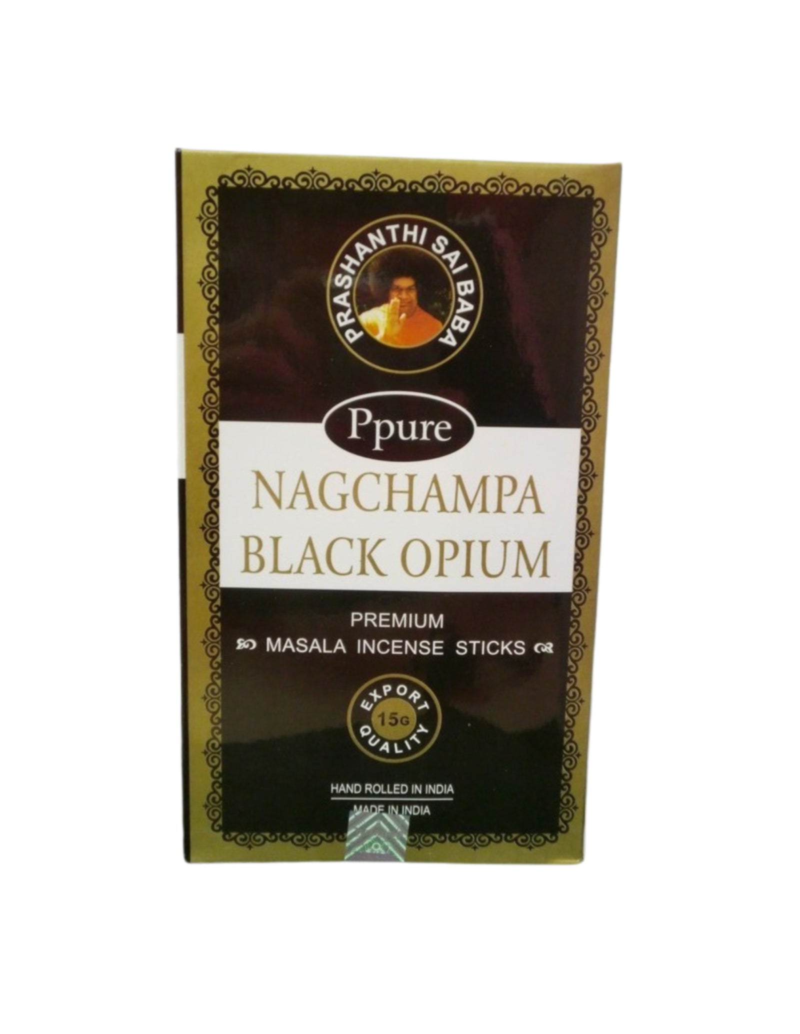 Ppure Nagchampa Black Opium Wierook stokjes