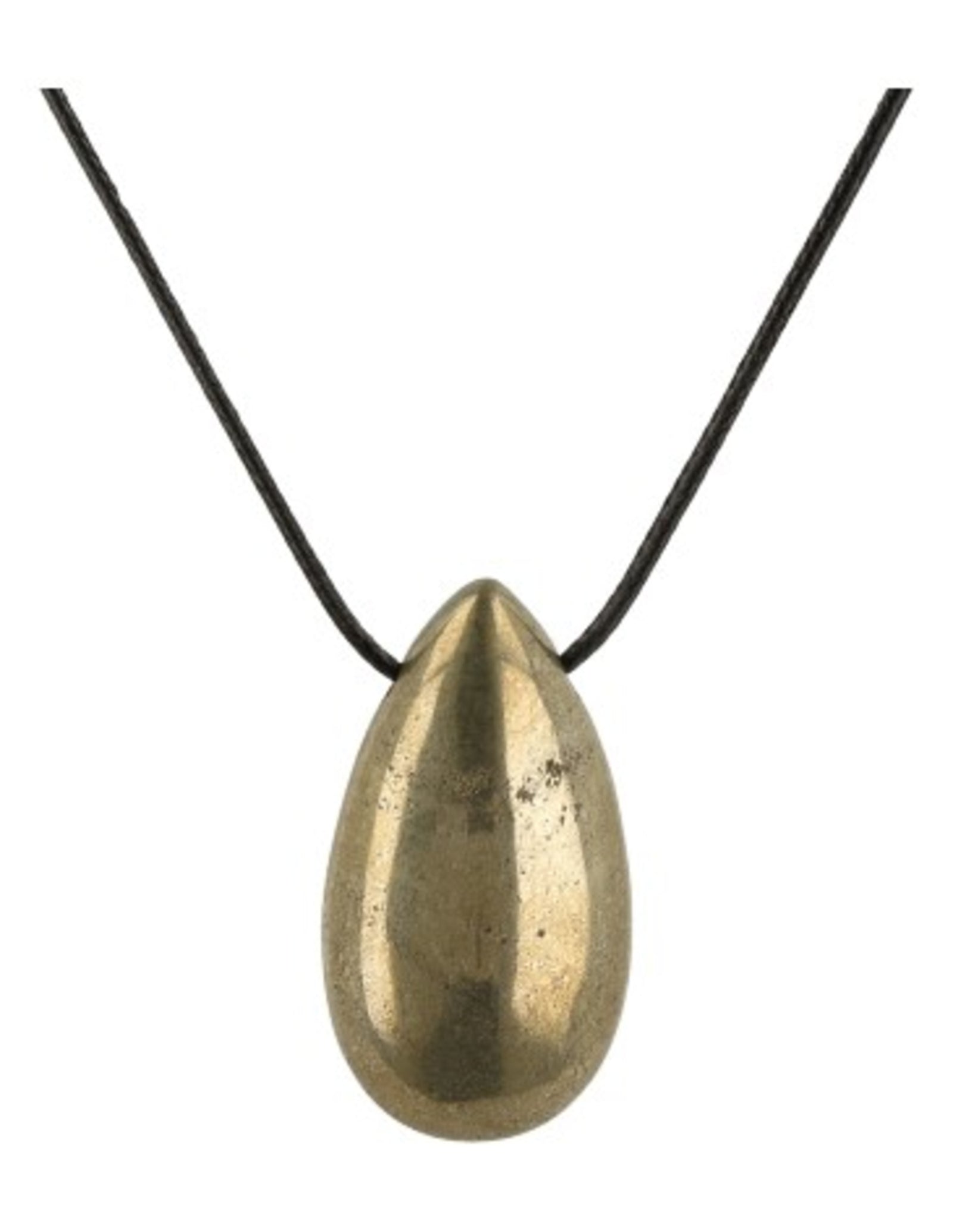 Pyriet edelsteen druppel hanger