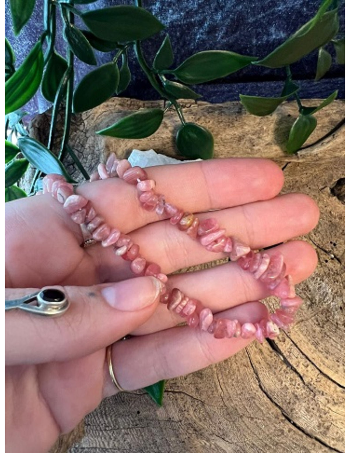 Rhodochrosiet splitketting