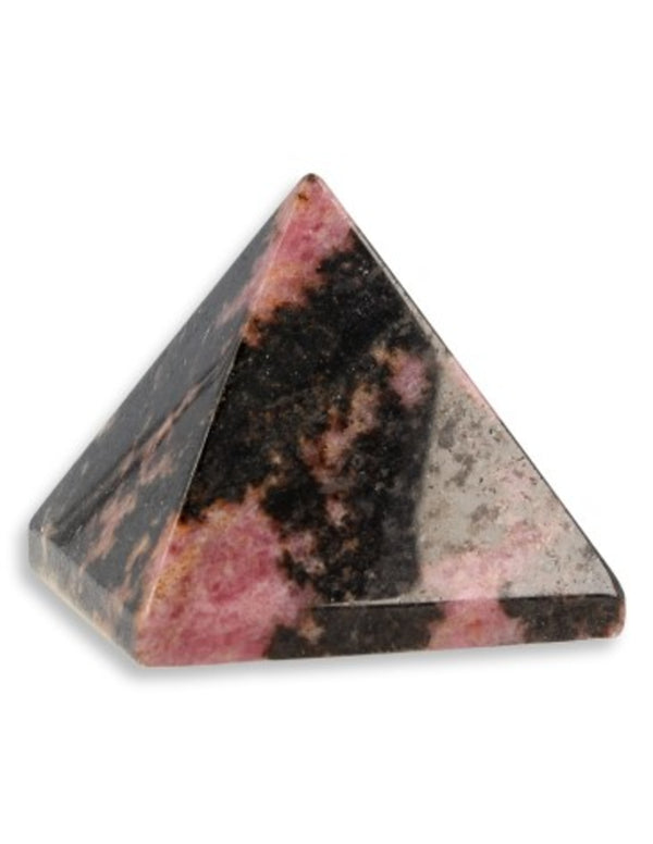 Rhodoniet edelsteen piramide 25 mm