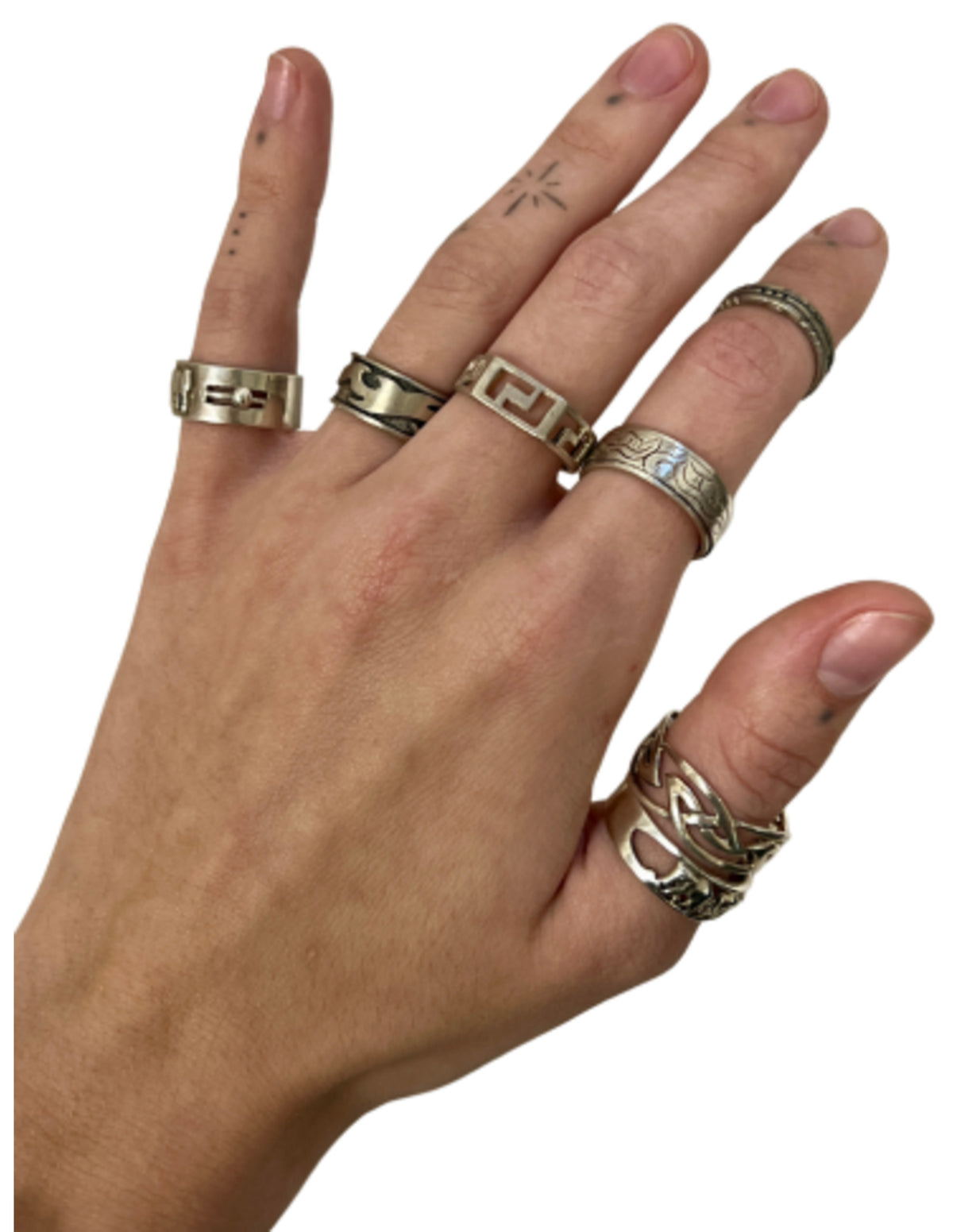 Ring zilver - diverse gravures en maten