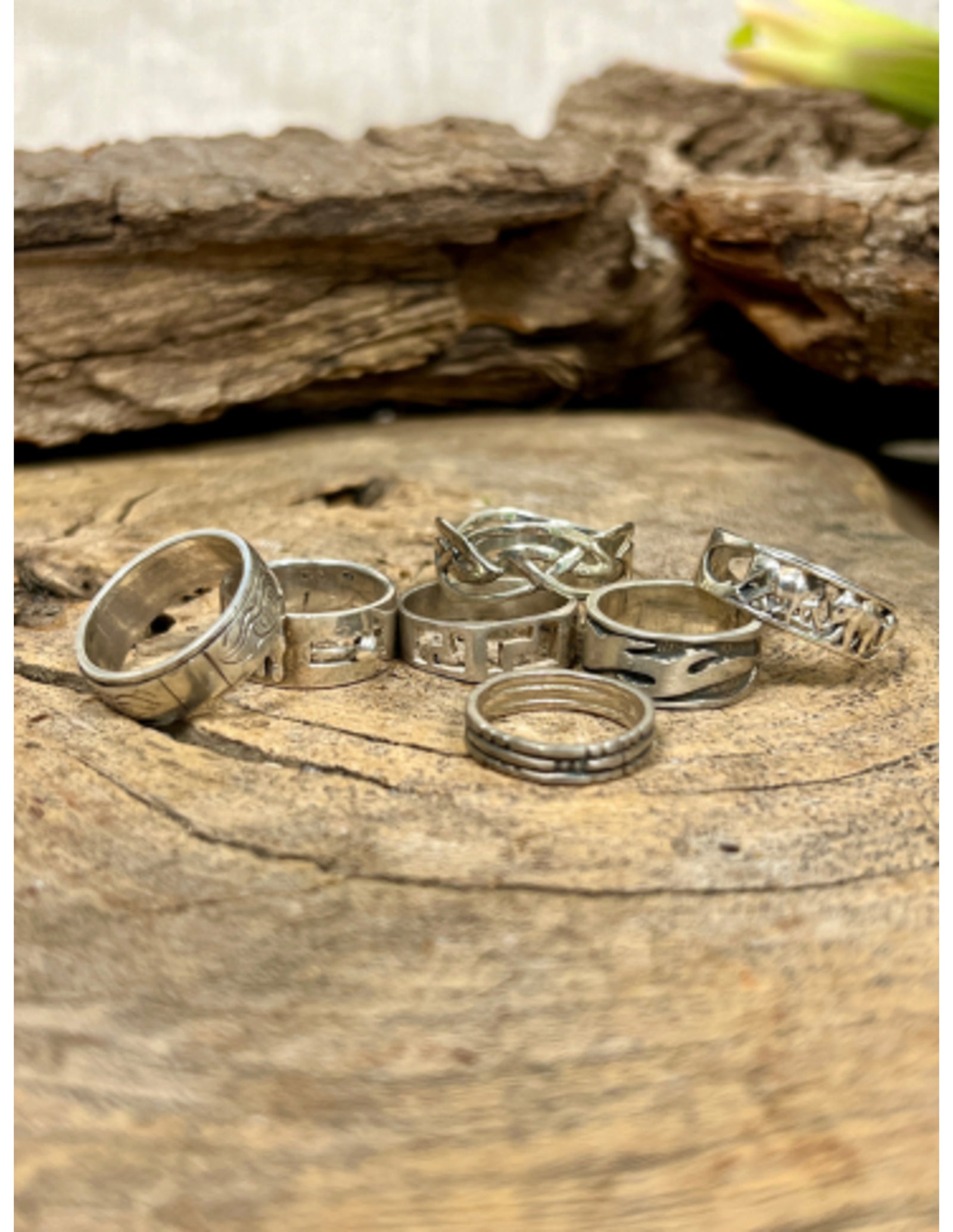Ring zilver - diverse gravures en maten