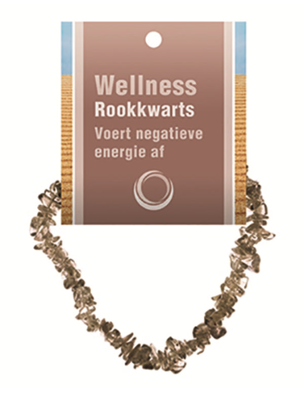 Rookkwarts edelsteen splitarmband