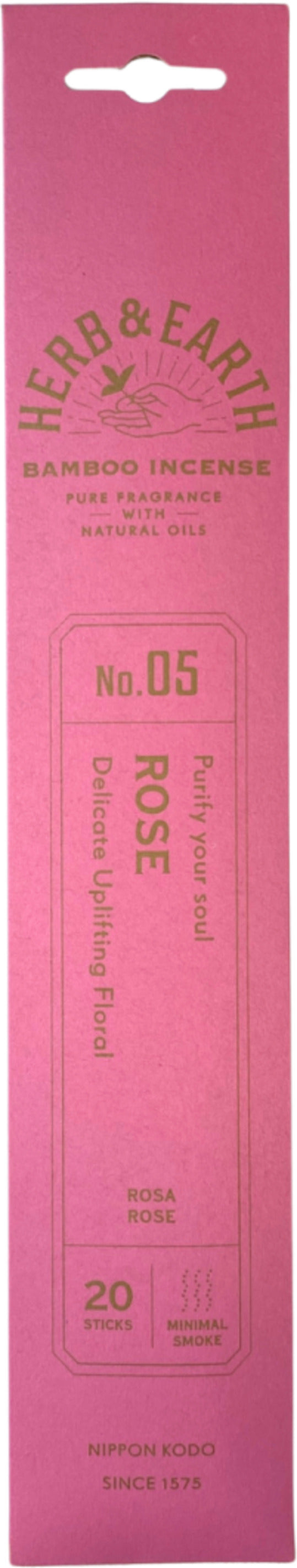 Rose Herb & Earth Nippon Kodo - Wierook Stokjes