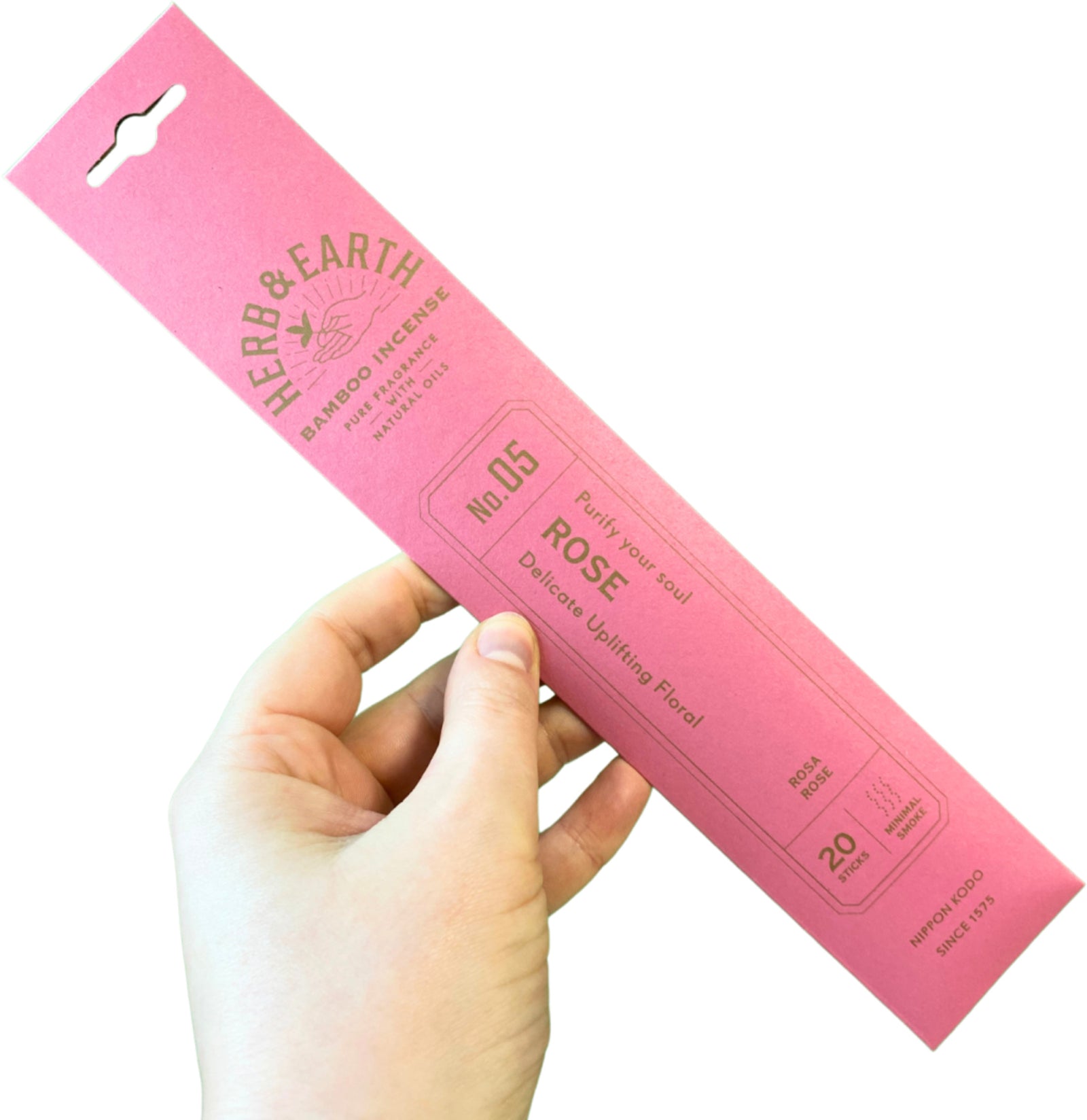 Rose Herb & Earth Nippon Kodo - Wierook Stokjes
