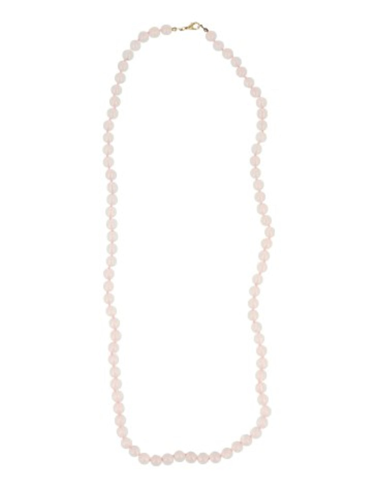 Roze kwarts 8mm kralen ketting 80 cm
