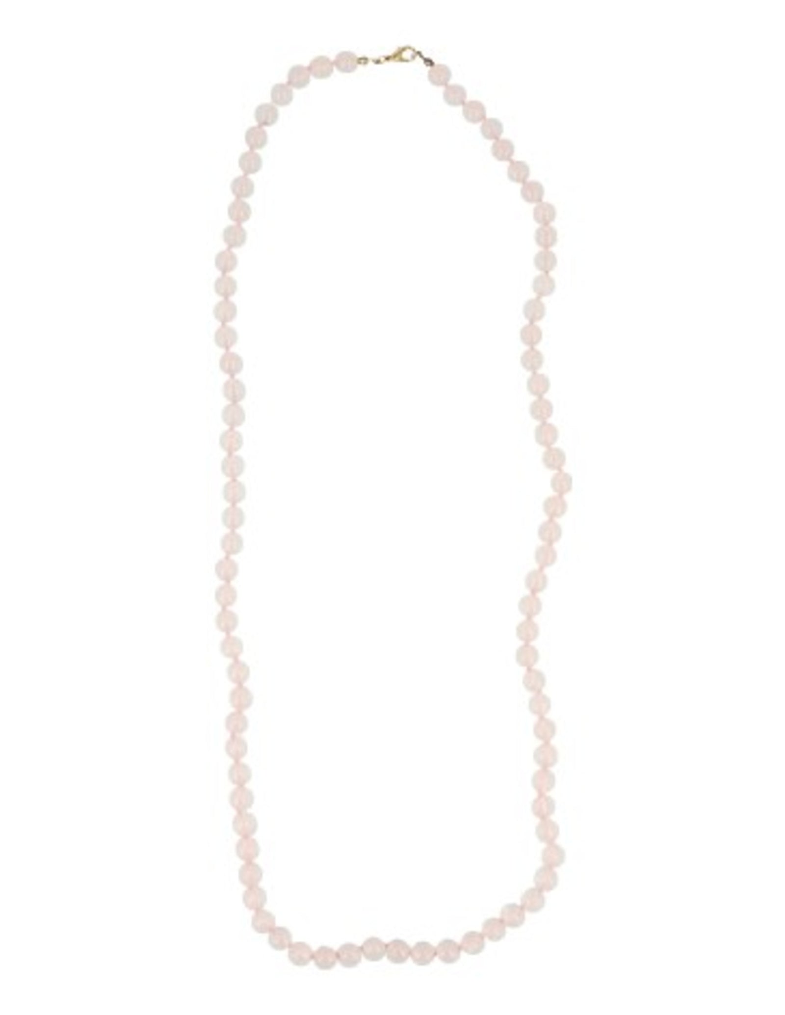 Roze kwarts 8mm kralen ketting 80 cm
