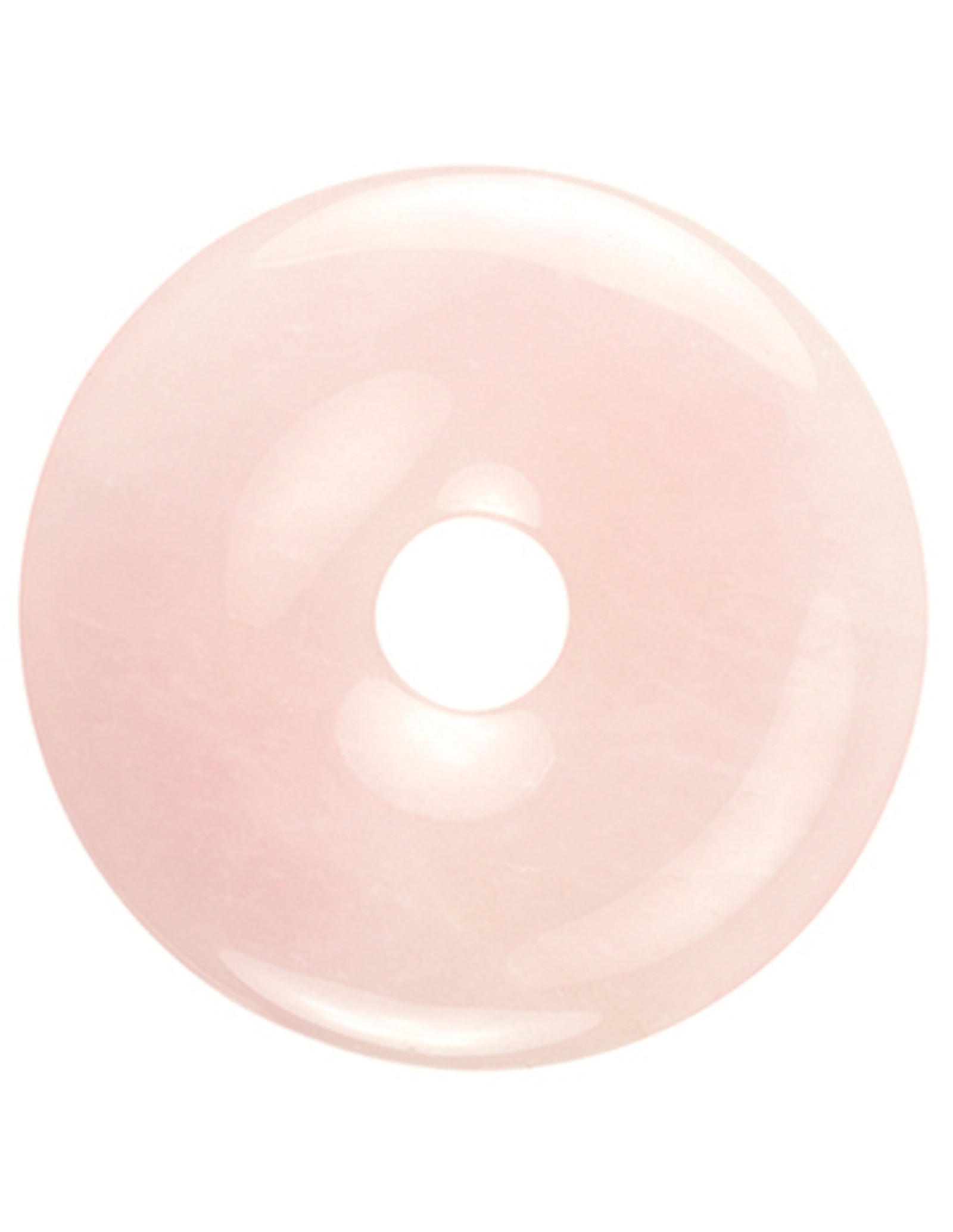 Roze kwarts donut 30 mm