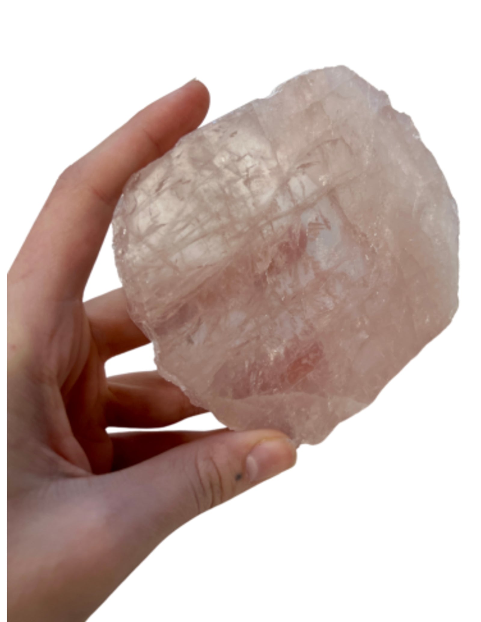 Roze kwarts edelsteen schijf nr.13