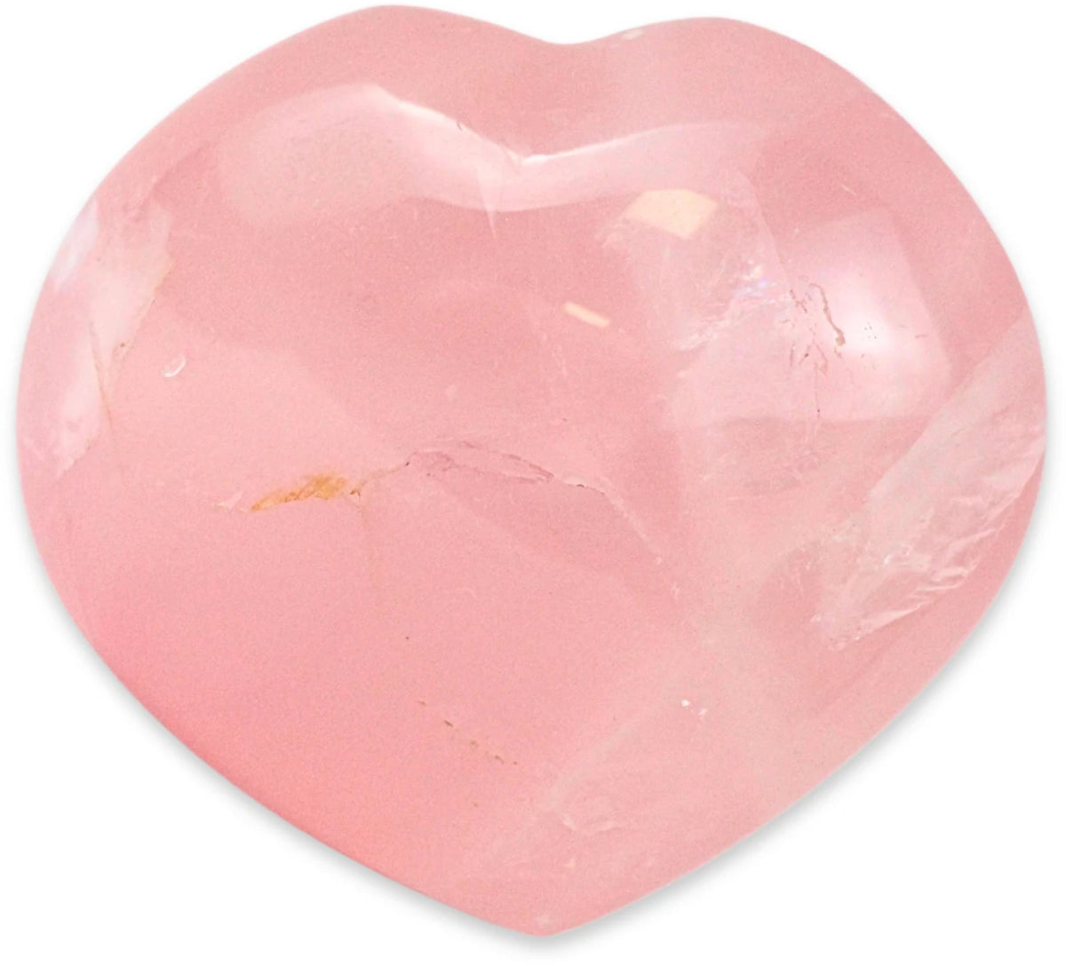Roze kwarts hart 100-150 gram