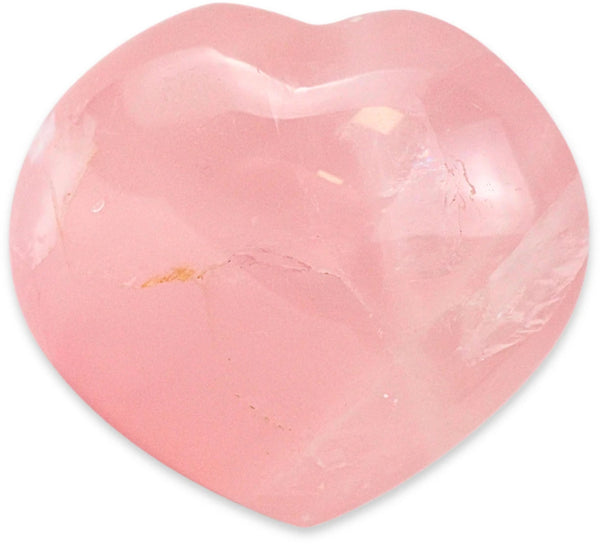 Roze kwarts edelsteen hart 100-150 gram