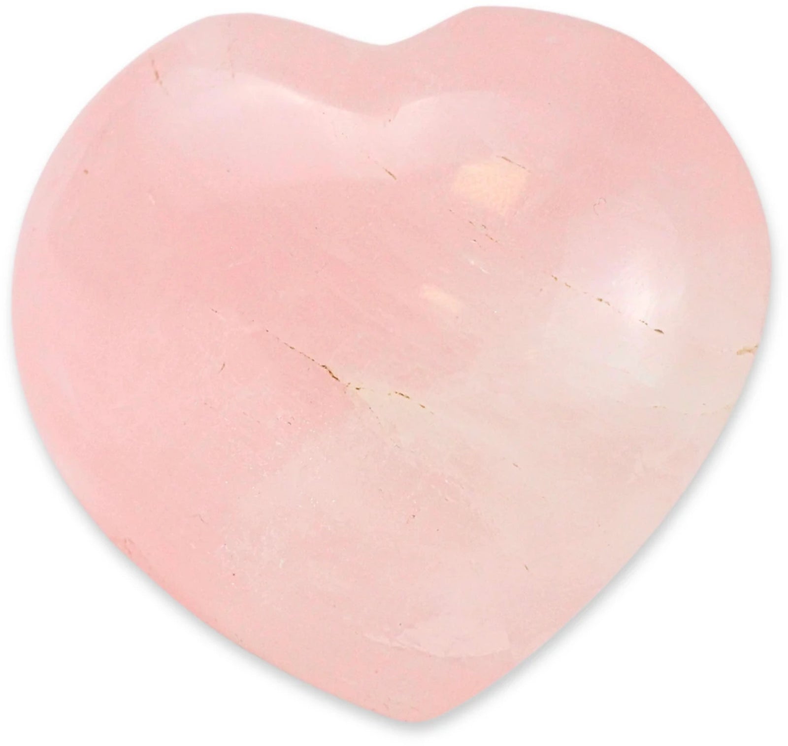 Roze kwarts hart 70-100 gram