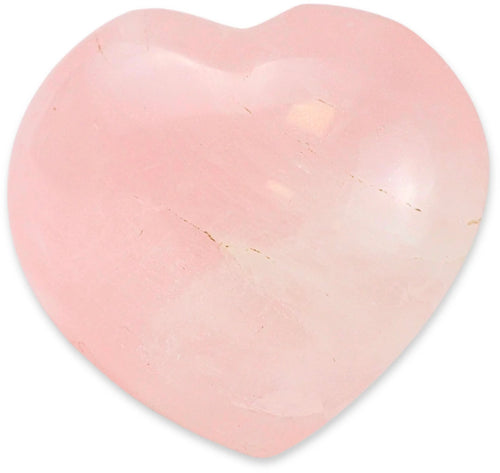 Roze kwarts hart 70-100 gram