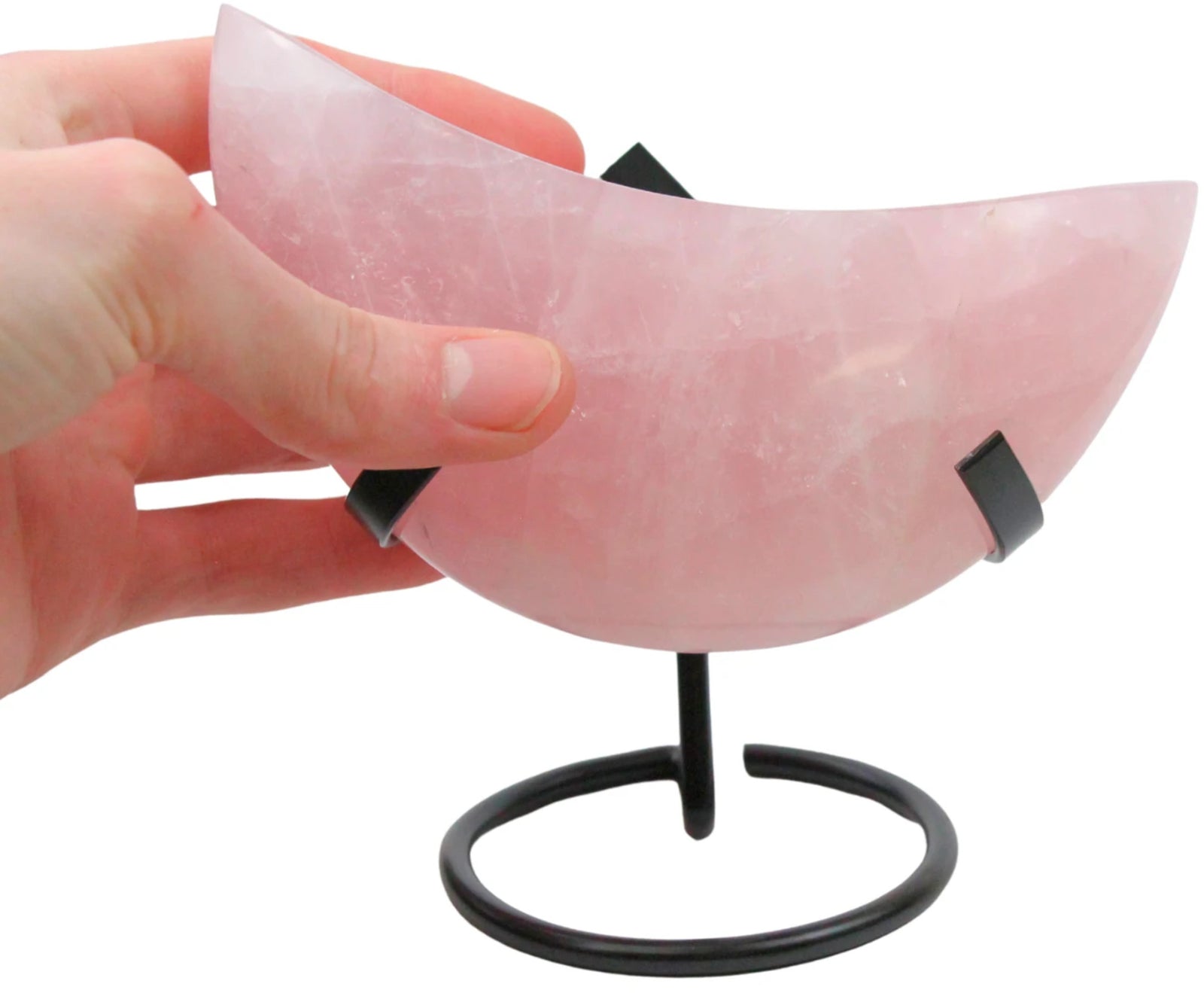Roze kwarts maan op standaard nr.07