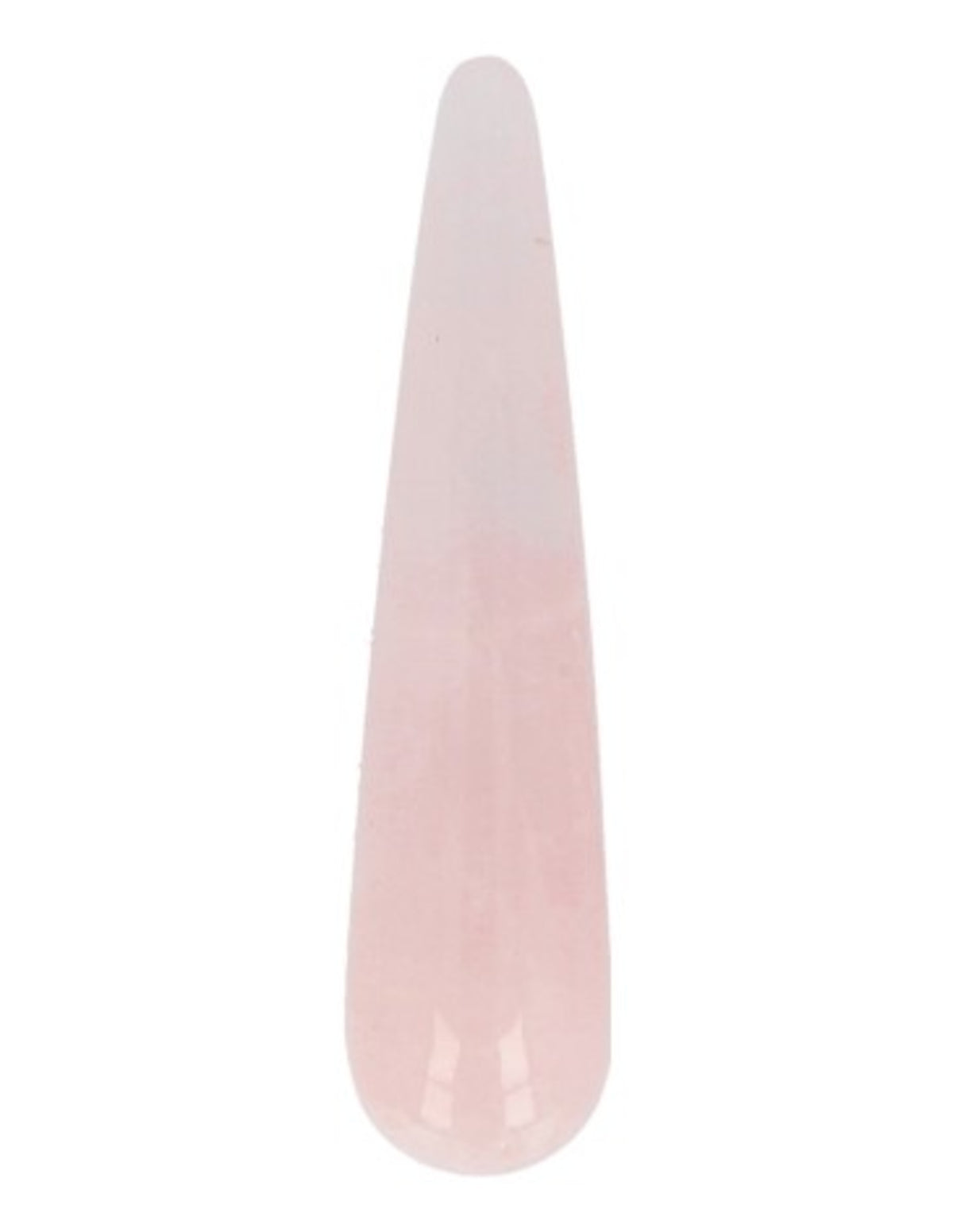 Roze kwarts massage griffel 7,5 cm