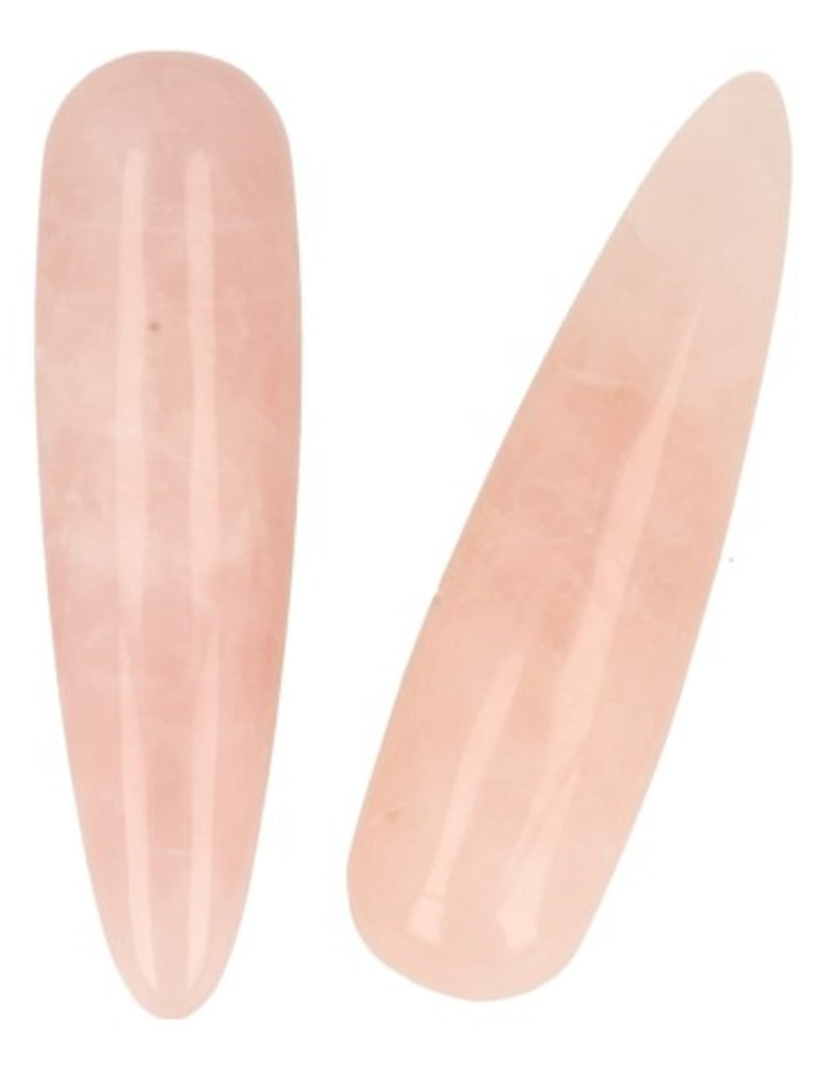 Roze kwarts massage griffel 7,5 cm