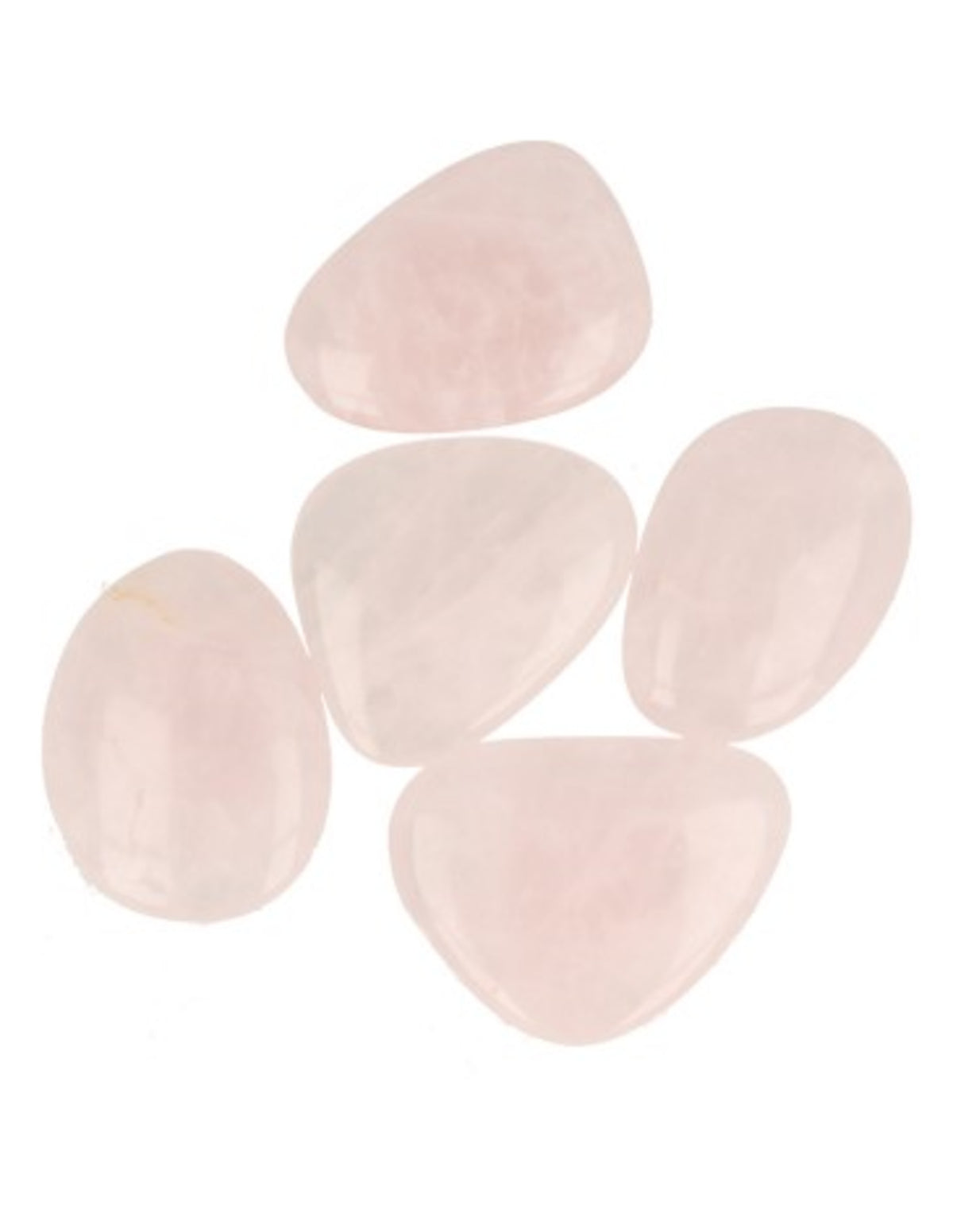 Roze kwarts oplegstenen massage set