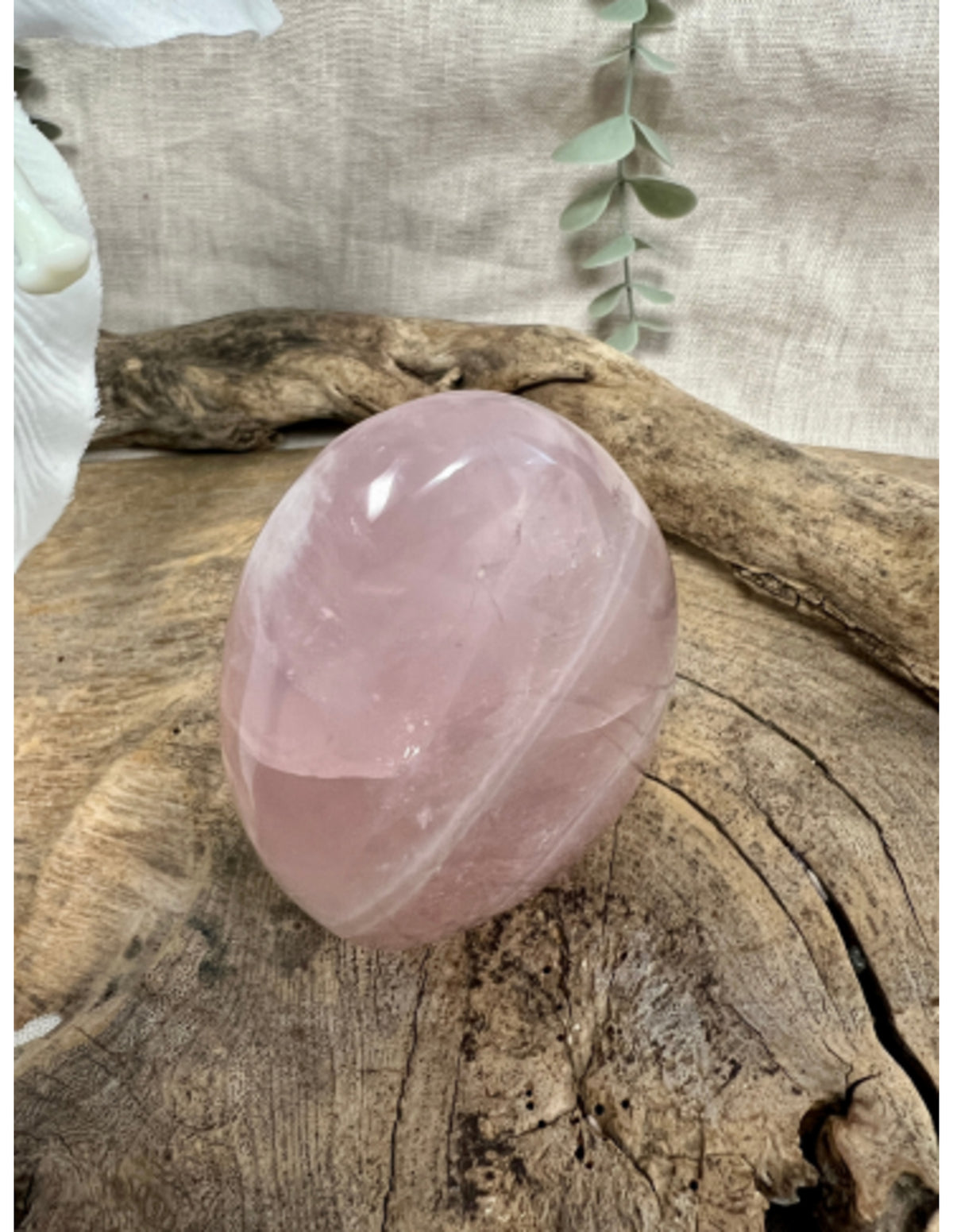 Roze kwarts sculptuur 400-500 gram