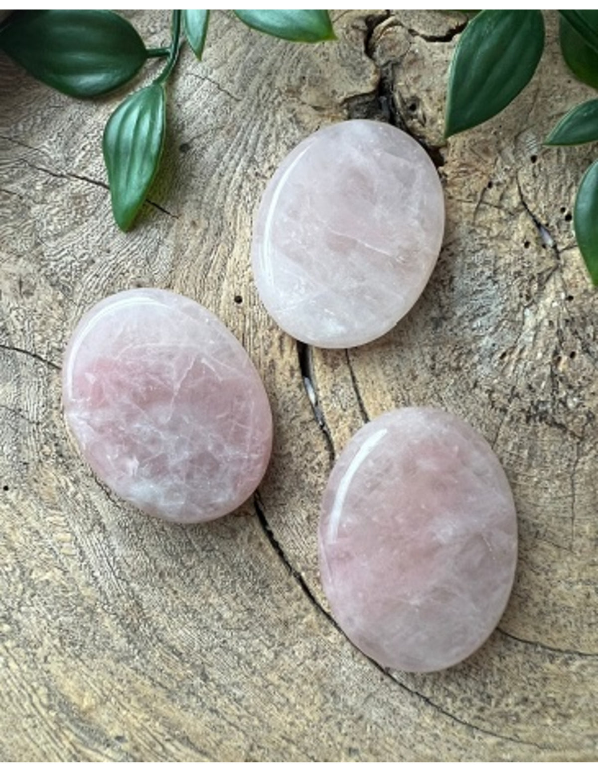 Roze kwarts zaksteen