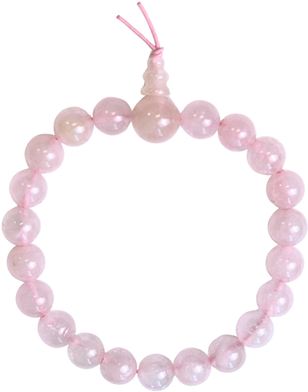 Rozenkwarts powerbead armband