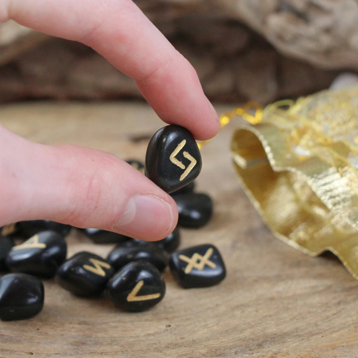 Rune stenen set Onyx