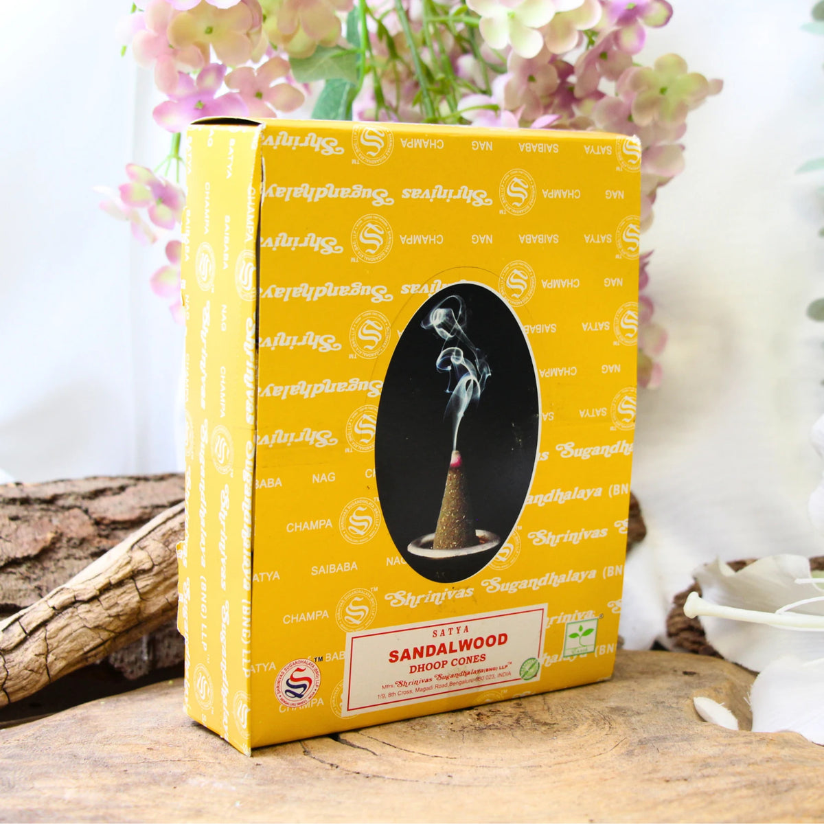 Sandalwood wierook kegels - Satya - doos van 12 st.