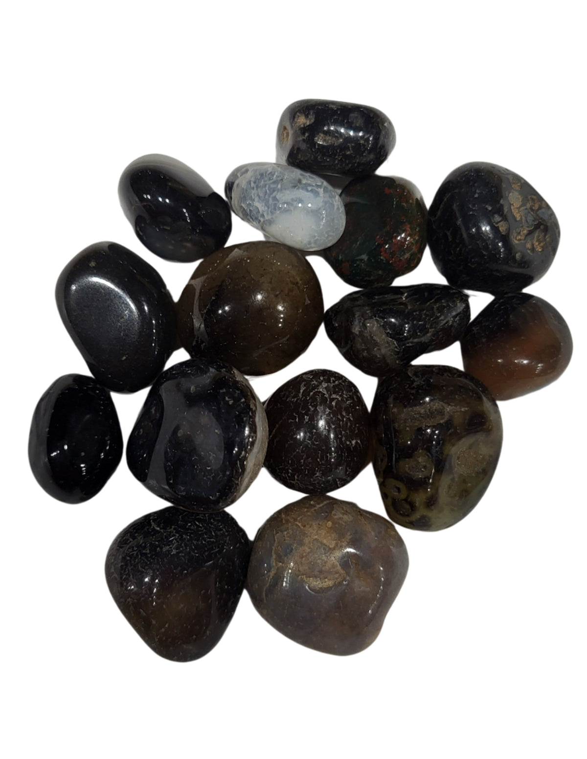 Sardonyx trommelstenen 100 gr. (mt2)