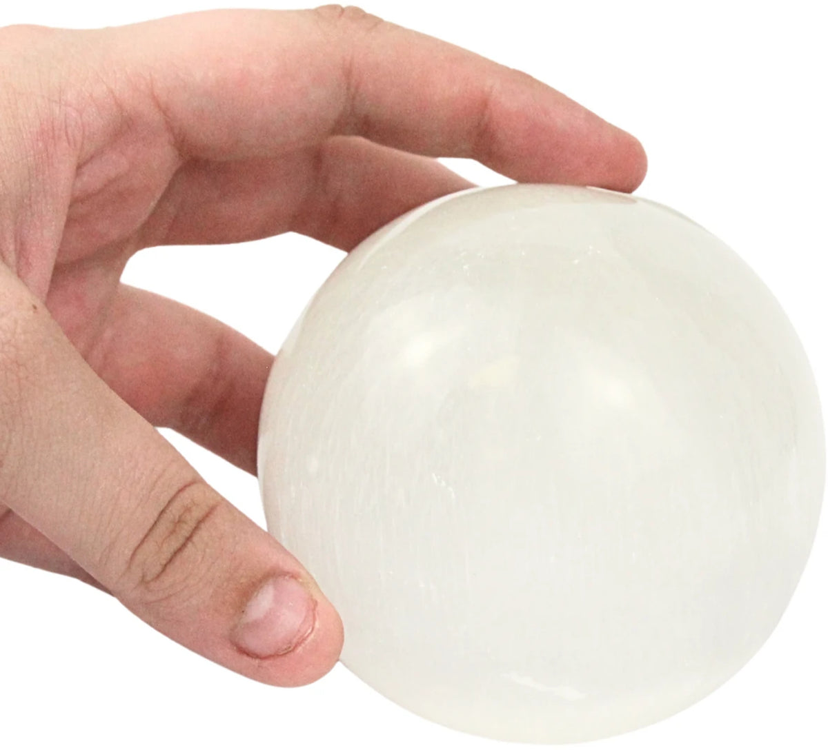 Seleniet 7-8 cm edelsteen bol