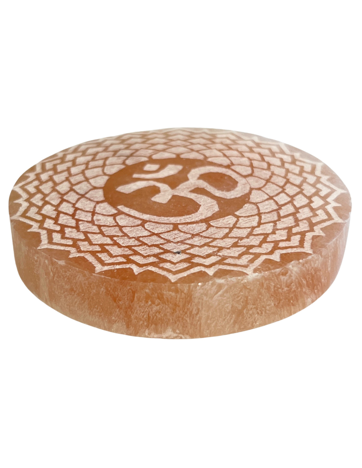 Seleniet oplaadsteen rond oranje 8 cm Ohm
