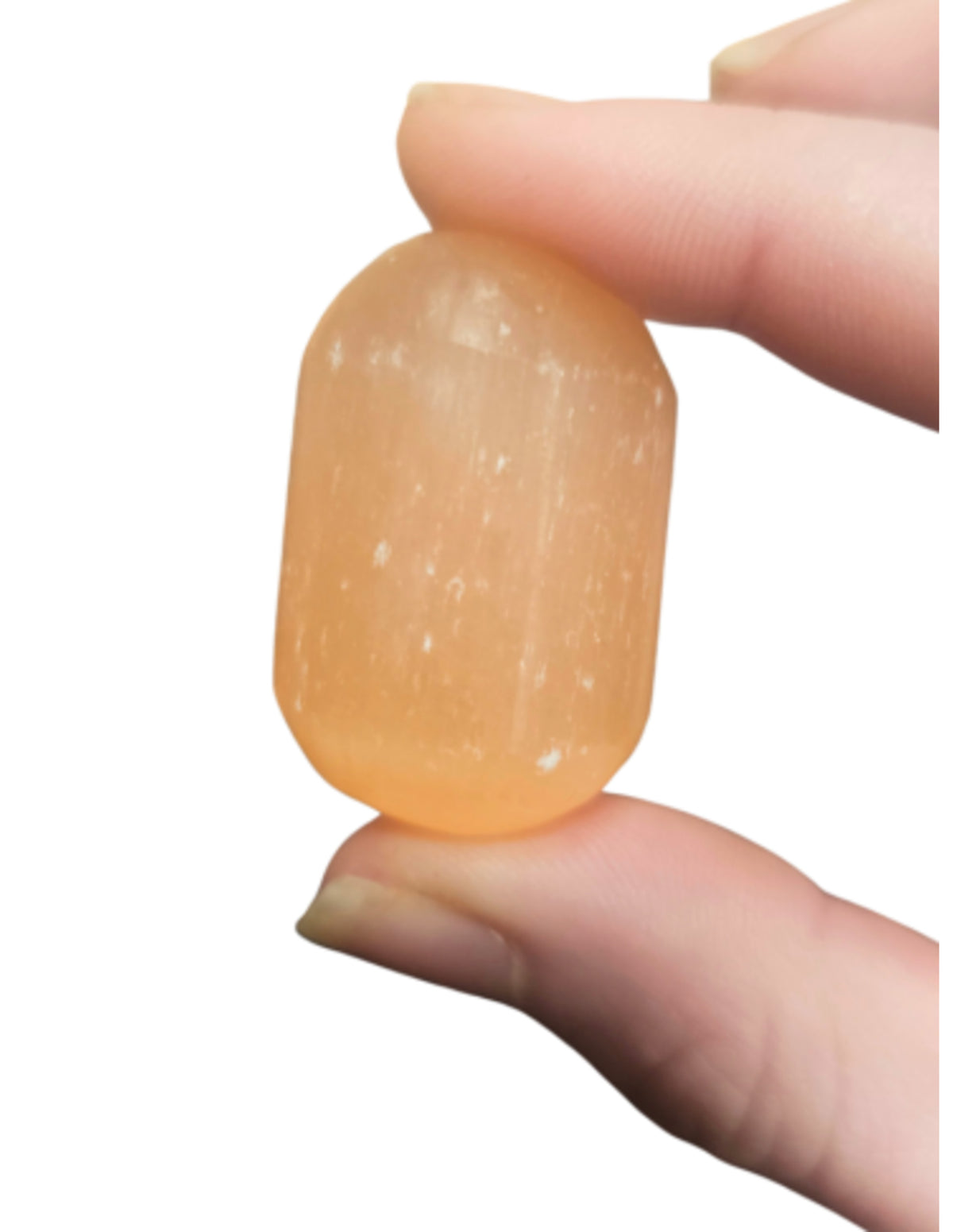 Seleniet oranje trommelstenen 250 gr. (mt3)