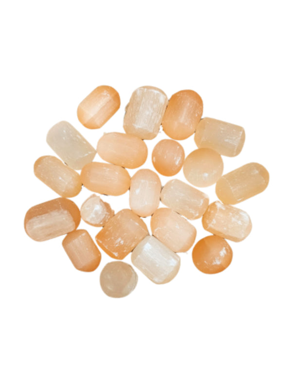 Seleniet oranje edelsteen trommelstenen 500 gr. (mt3)