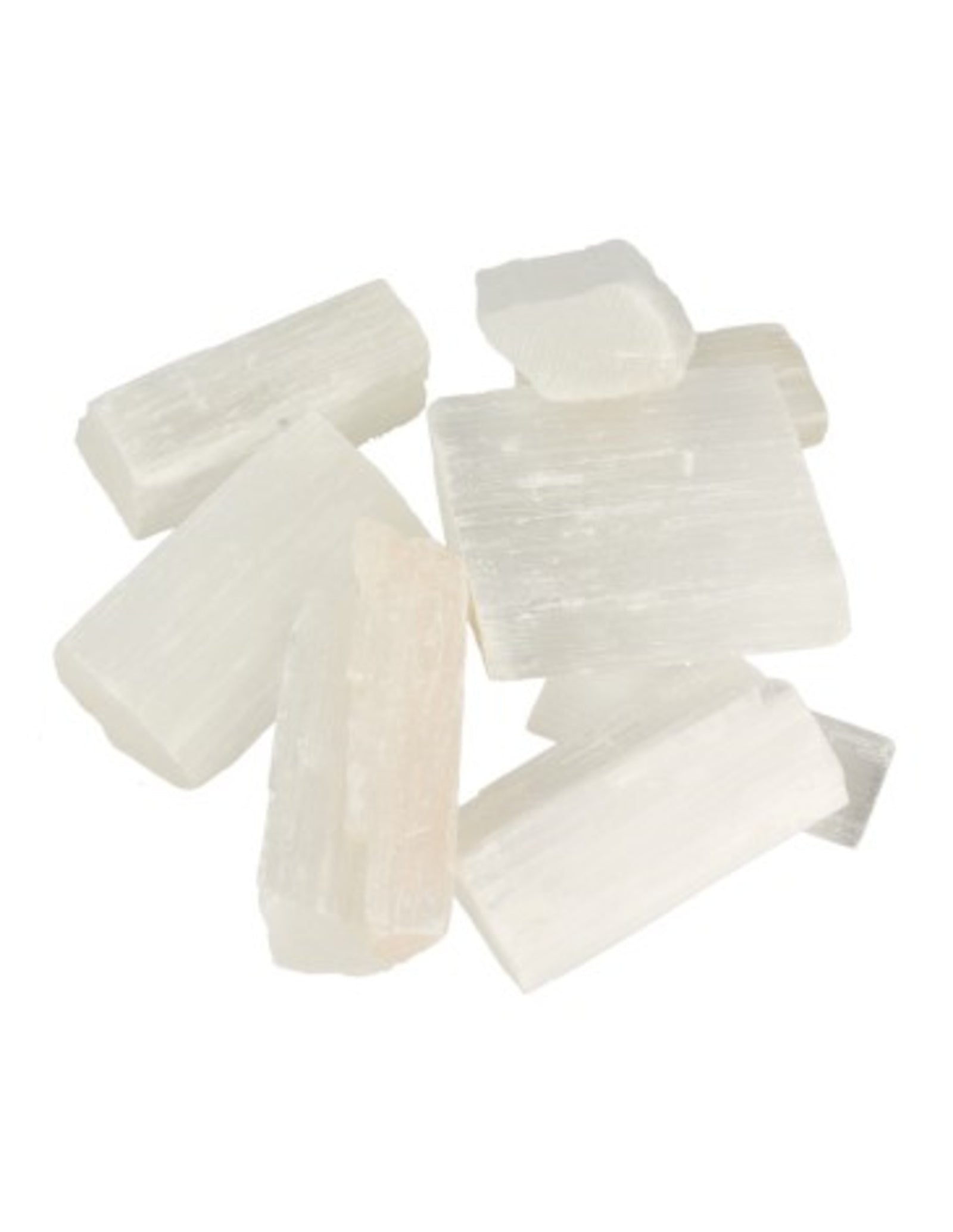 Seleniet wit Marokko 250 gr. ruwe brokjes