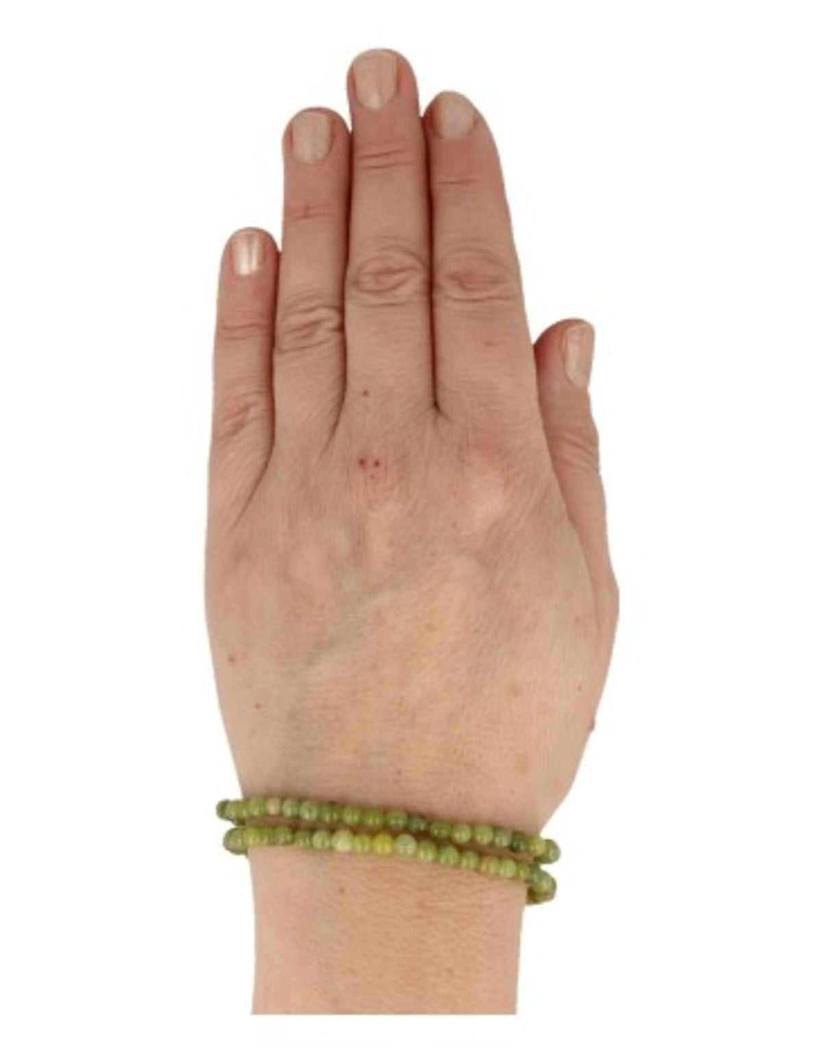 Serpentijn kralenarmband 4 mm
