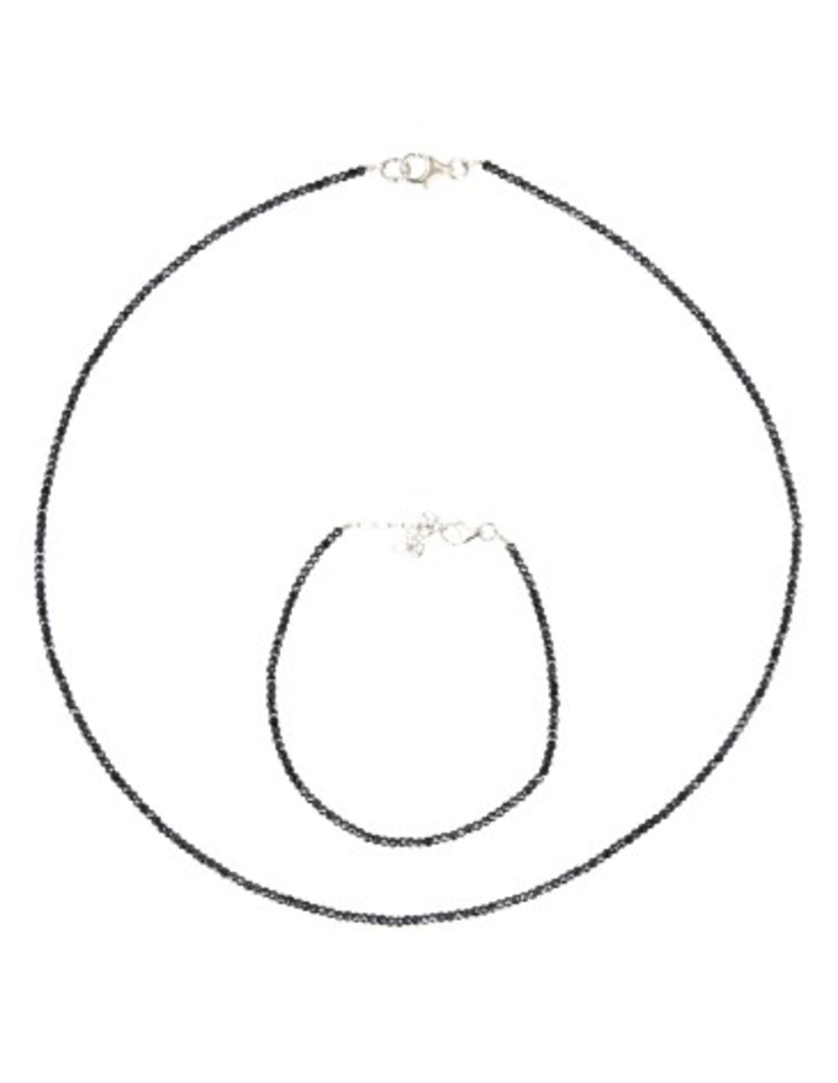 Spinel zwart met coating summer vibes armband