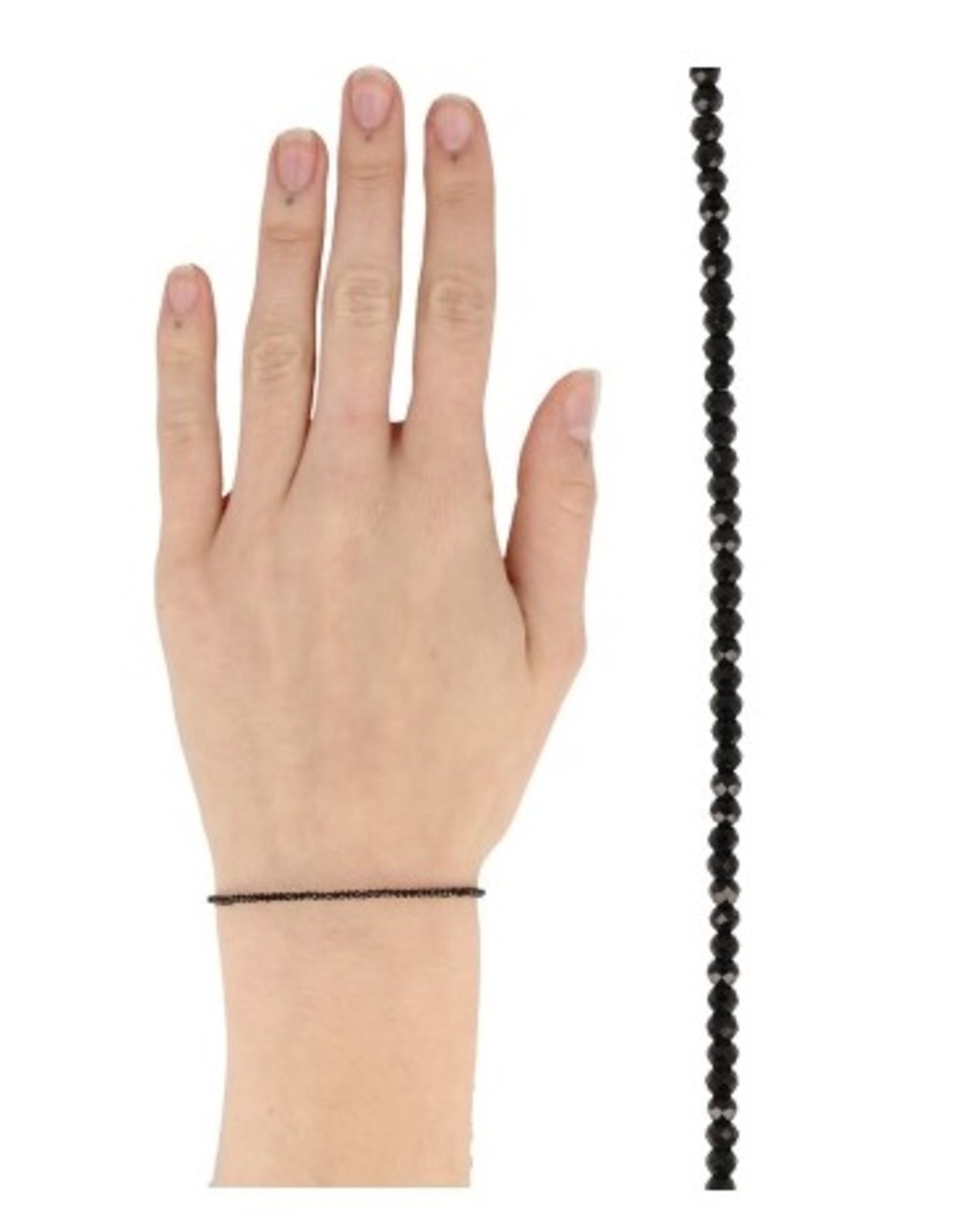 Spinel zwart summer vibes armband