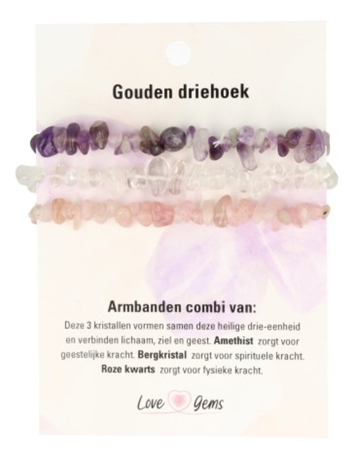 Splitarmband combi Gouden driehoek