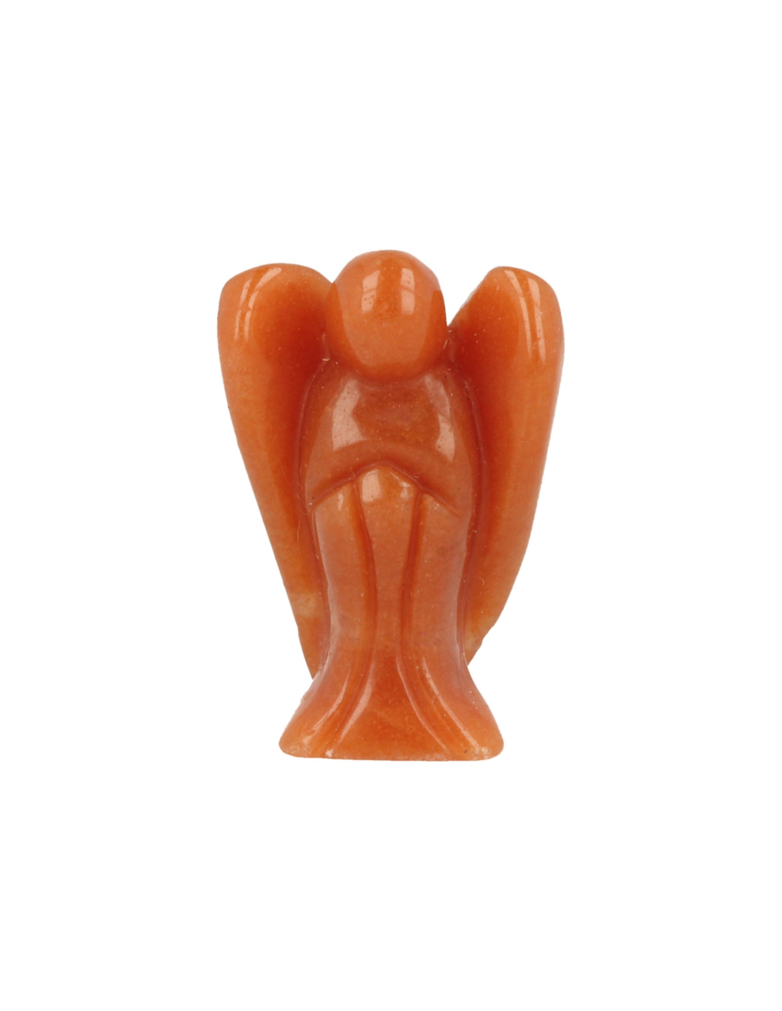 Staande engel 35 mm Aventurijn oranje