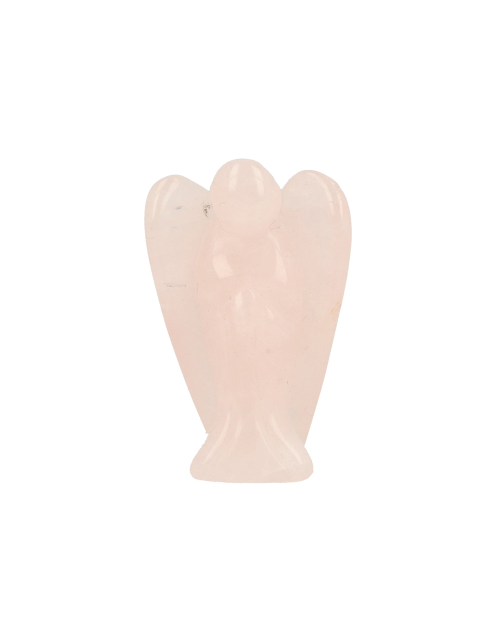 Staande engel 35 mm Roze kwarts