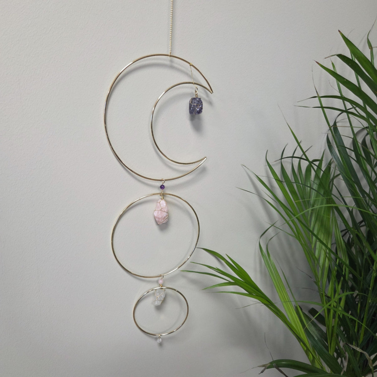 Suncatcher / raamhanger maan Gouden driehoek